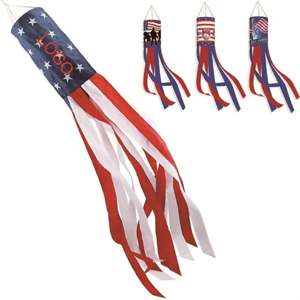 Independence Day Windpipe Flag Outdoor Decor