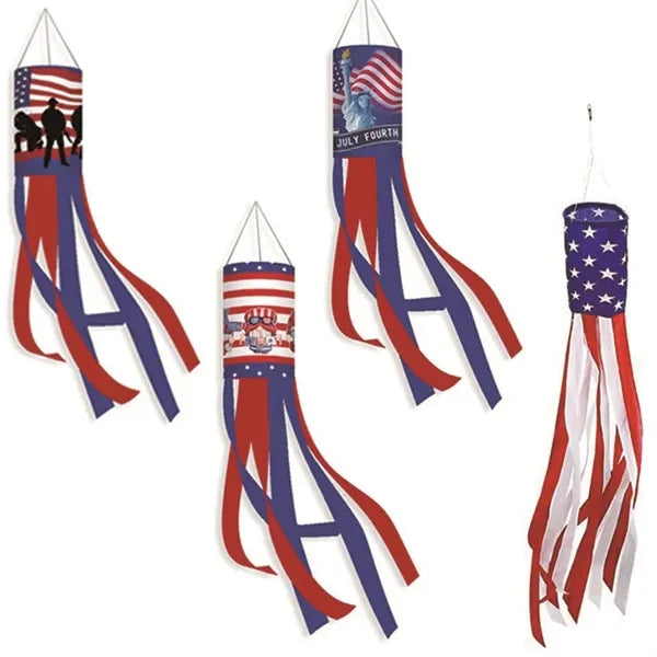 Independence Day Windpipe Flag Outdoor Decor