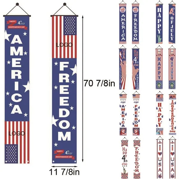 Independence Day Door Hanging Banner Outdoor Decor
