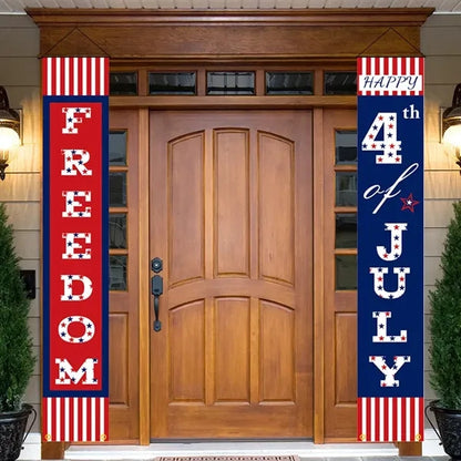 Independence Day Door Hanging Banner Outdoor Decor