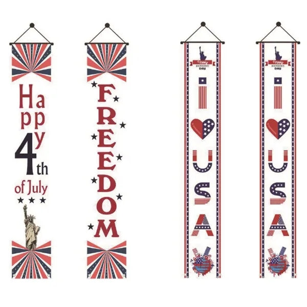 Independence Day Door Hanging Banner Outdoor Decor
