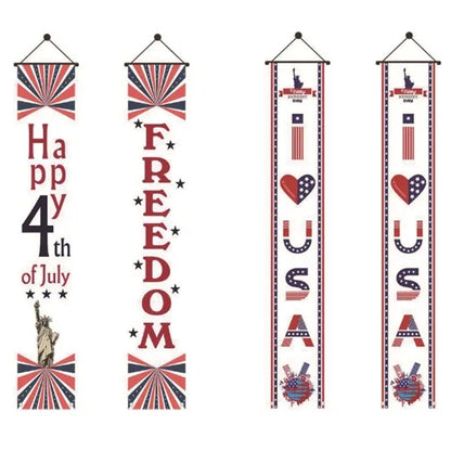 Independence Day Door Hanging Banner Outdoor Decor