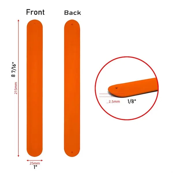 Silicone Slap Bracelet Wristbands Snap Wrist Strap