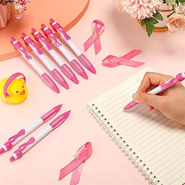 Breast Cancer Awareness Pink Ribbon Pen