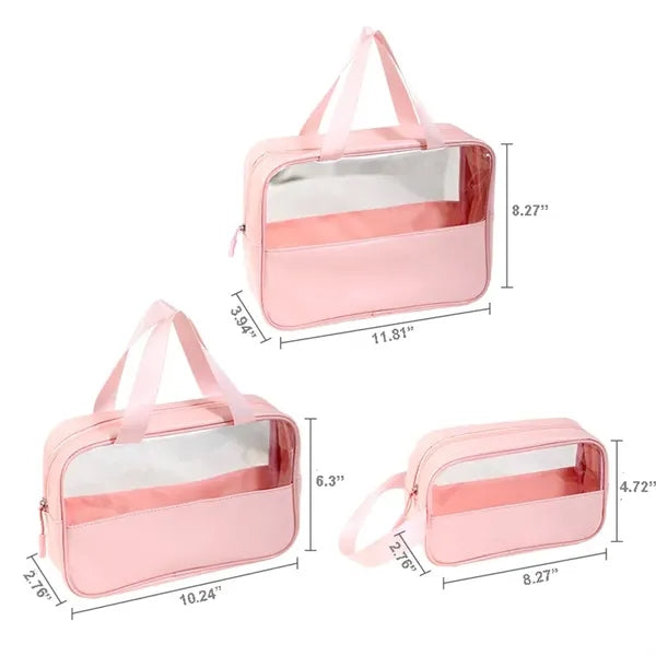 Waterproof Transparent Makeup Bag Travel Toiletry Cosmetic