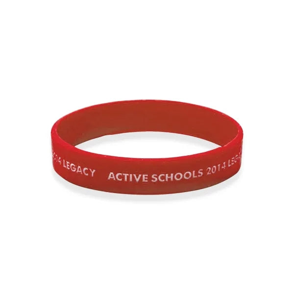 Custom Silkscreen Printed Silicone Wristbands-AA