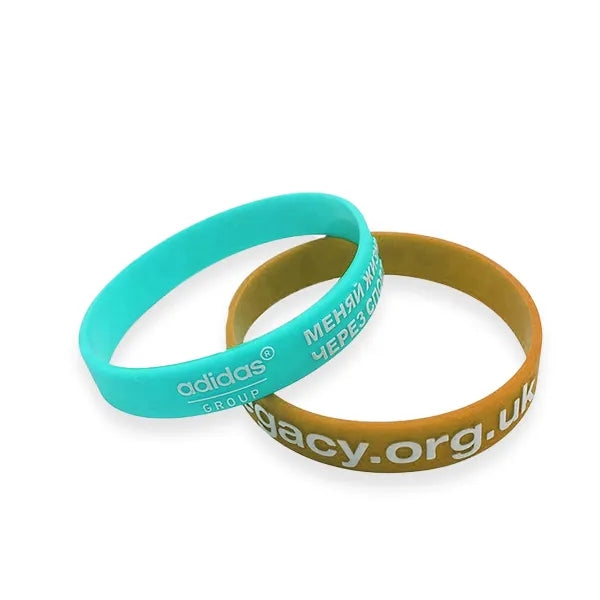 Embossed Printed Silicone Wristbands