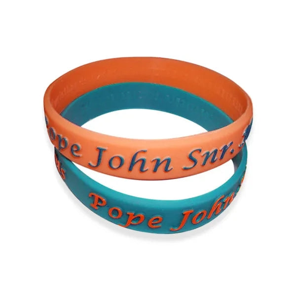 1/2 inch Embossed Printed Wristband-H