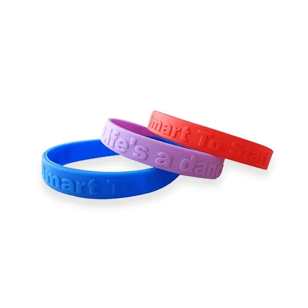 Embossed Silicone Wristbands