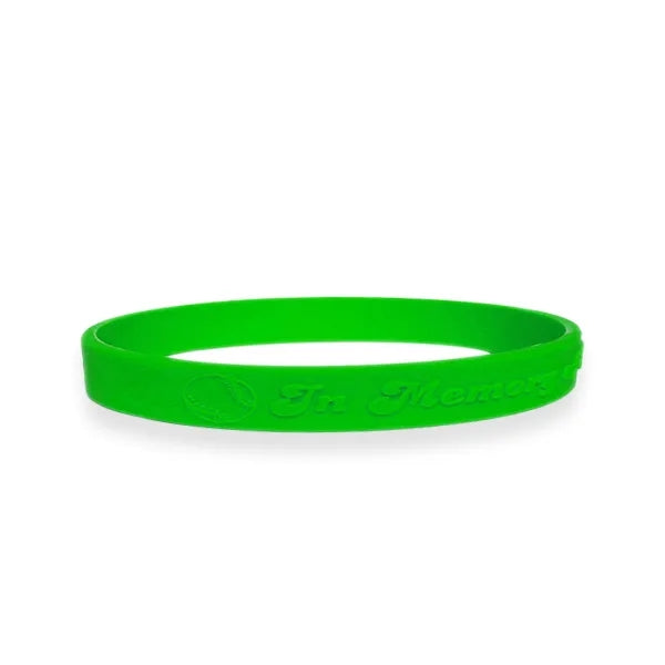 1/4 inch Embossed Wristband-A