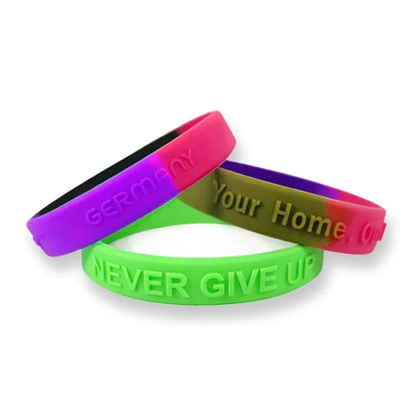1/2 inch Embossed Wristband