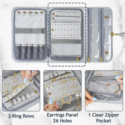 Travel Jewelry Organizer Clutch Bag