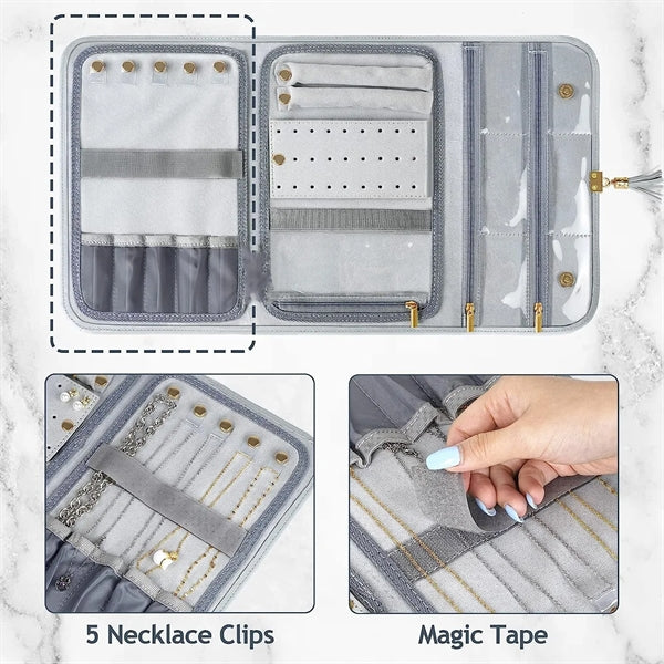 Travel Jewelry Organizer Clutch Bag