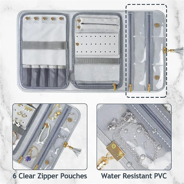 Travel Jewelry Organizer Clutch Bag
