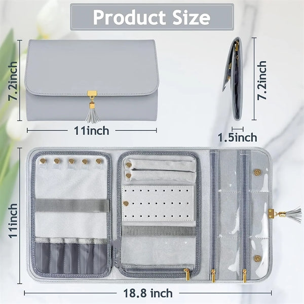 Travel Jewelry Organizer Clutch Bag