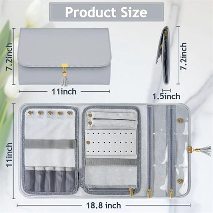 Travel Jewelry Organizer Clutch Bag