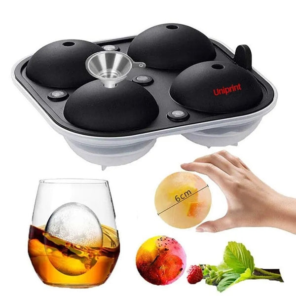 Cocktail 4 Ice Ball Maker Silicone