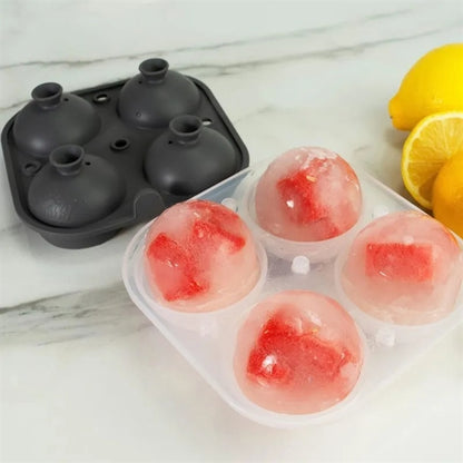 Cocktail 4 Ice Ball Maker Silicone