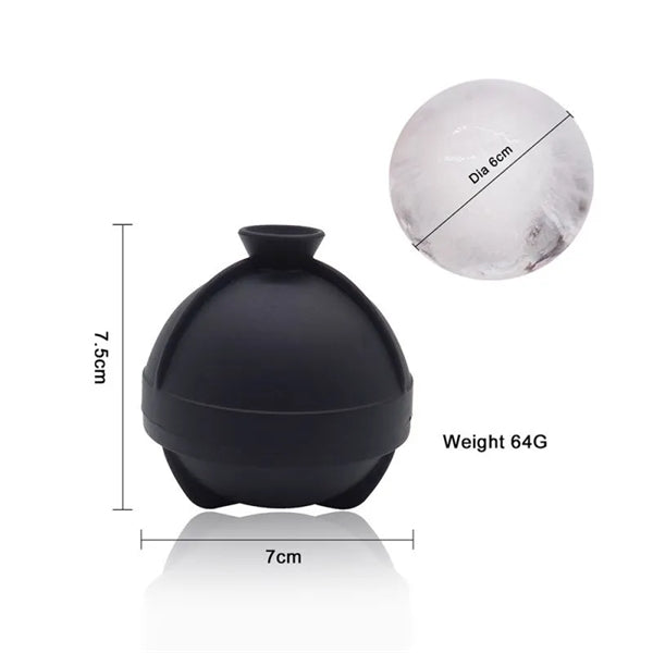 Round Large Ice Cube Mold 2.5in