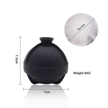Round Large Ice Cube Mold 2.5in