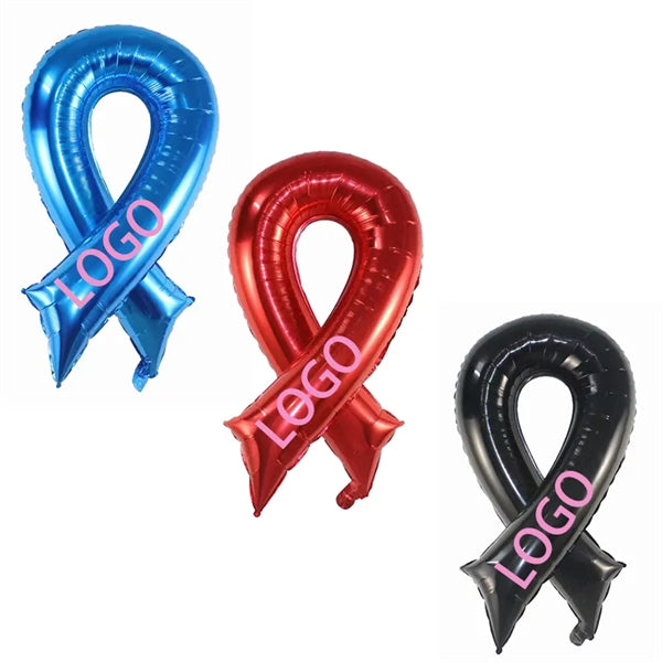 Breast Cancer Awareness Pink Ribbon Foil Balloons