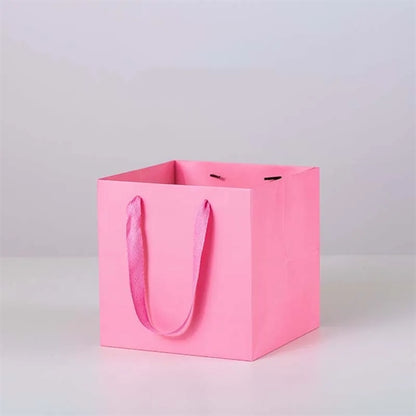 Square Kraft Paper Gift Bags