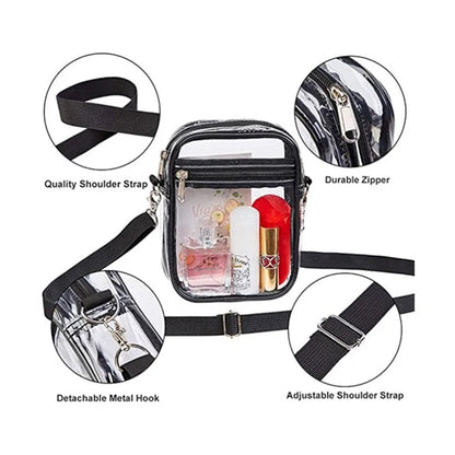 Clear Messenger Transparent Crossbody Shoulder Bags