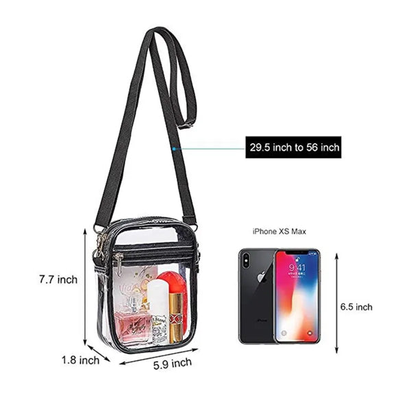 Clear Messenger Transparent Crossbody Shoulder Bags