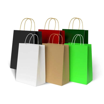 Rainbow Kraft Paper Gift Bag with Handle