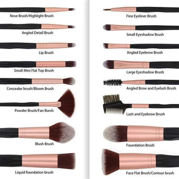 16 Pcs Makeup Brush Set