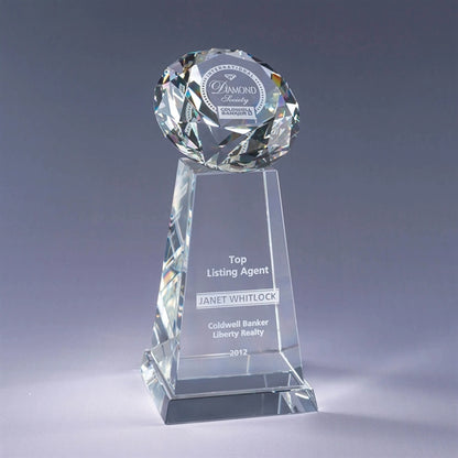 Diamond Spire Optic Crystal Award