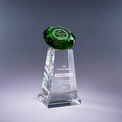 Diamond Spire Optic Crystal Award