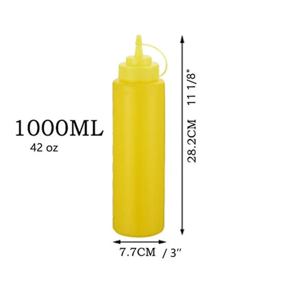 42 OZ  Extra large capacity Condiment  Squeeze Bottles