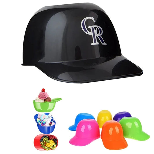 Baseball Cap Helmet Ice Cream Sundae Dish Bowls