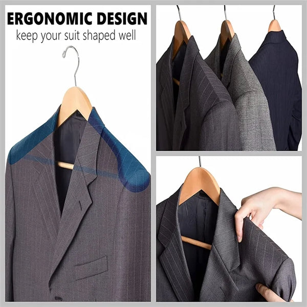 Wide Shoulder Wooden Suit