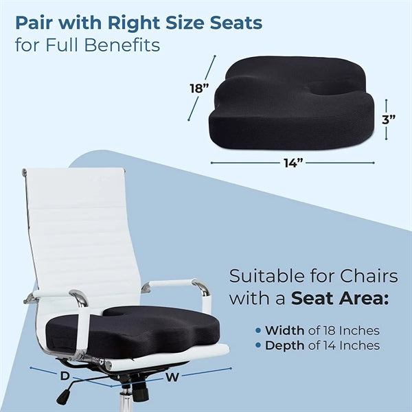 Cushion Pillow for Office Chair Memory Foam Pad