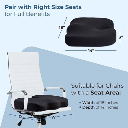 Cushion Pillow for Office Chair Memory Foam Pad