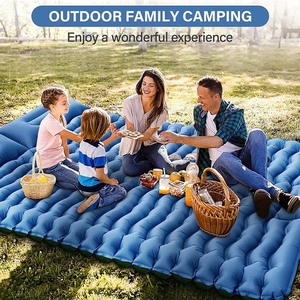 Double Sleeping Pad for Camping Self Inflating