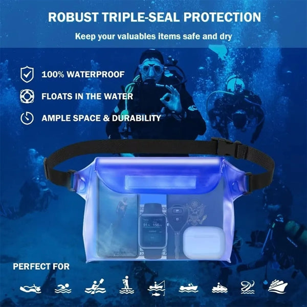 Waterproof Phone Pouch with Waist Pack Strap
