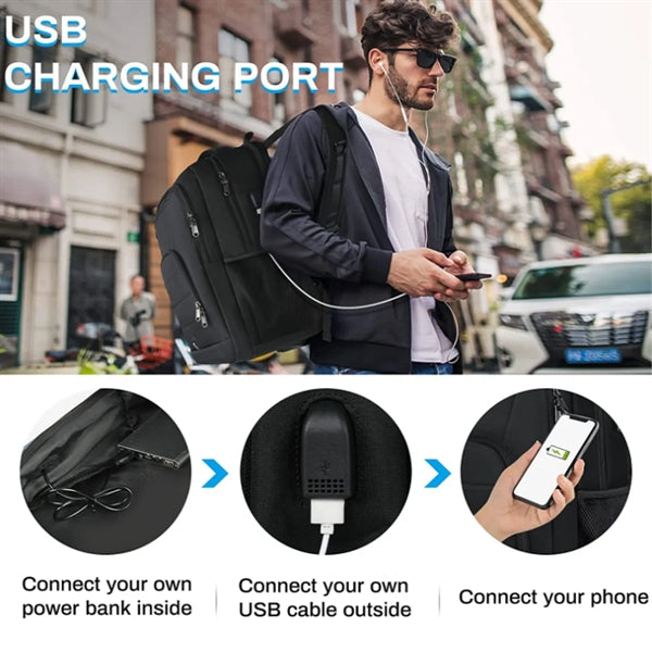 Waterproof Laptop Backpack 17 Inch Large Travel Bag