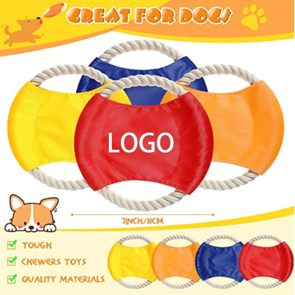 Flying Disc Training Dog Rope Toy