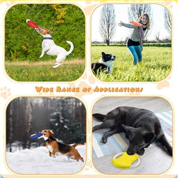 Flying Disc Training Dog Rope Toy