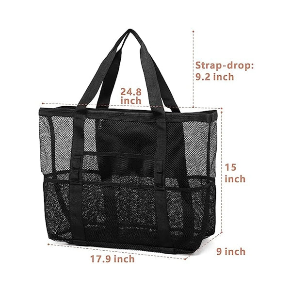 Mesh Oversized Beach Tote Bag