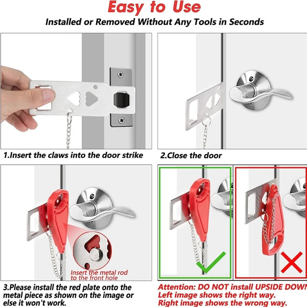 Portable Keyboard Door Lock