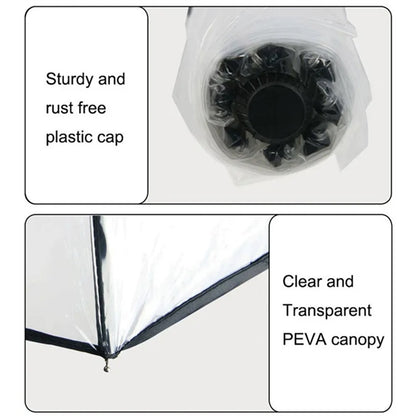 Automatic Folding Transparent Clear Umbrella