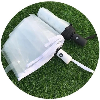 Automatic Folding Transparent Clear Umbrella