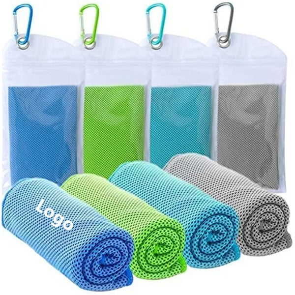 Breathable Cooling Towel With Carabiner Clip