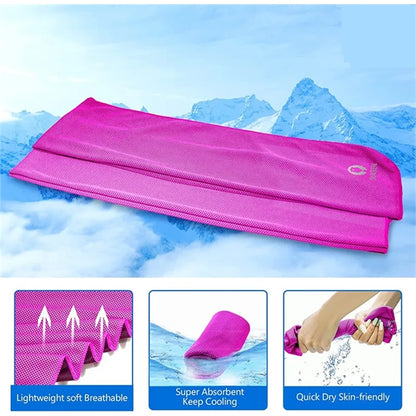 Breathable Cooling Towel With Carabiner Clip