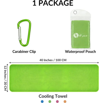 Breathable Cooling Towel With Carabiner Clip