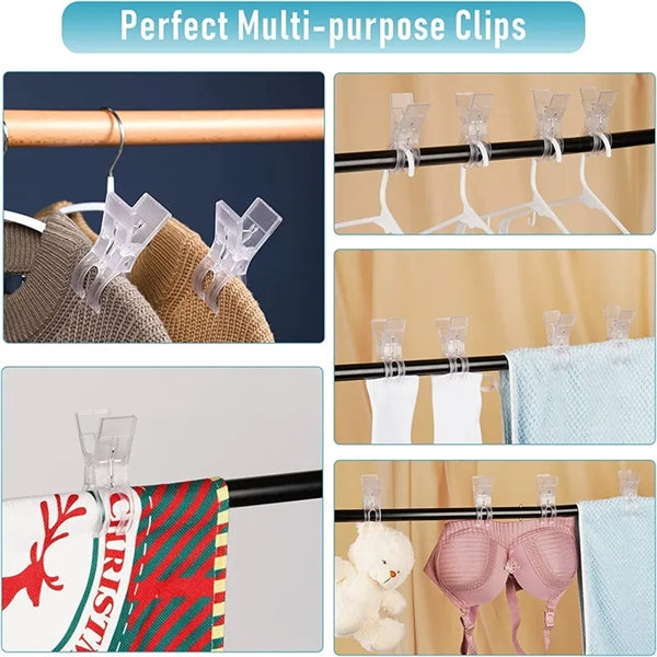 Clear White Beach Towel Clips